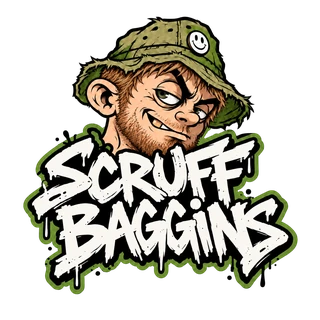 Scruff Baggins face logo